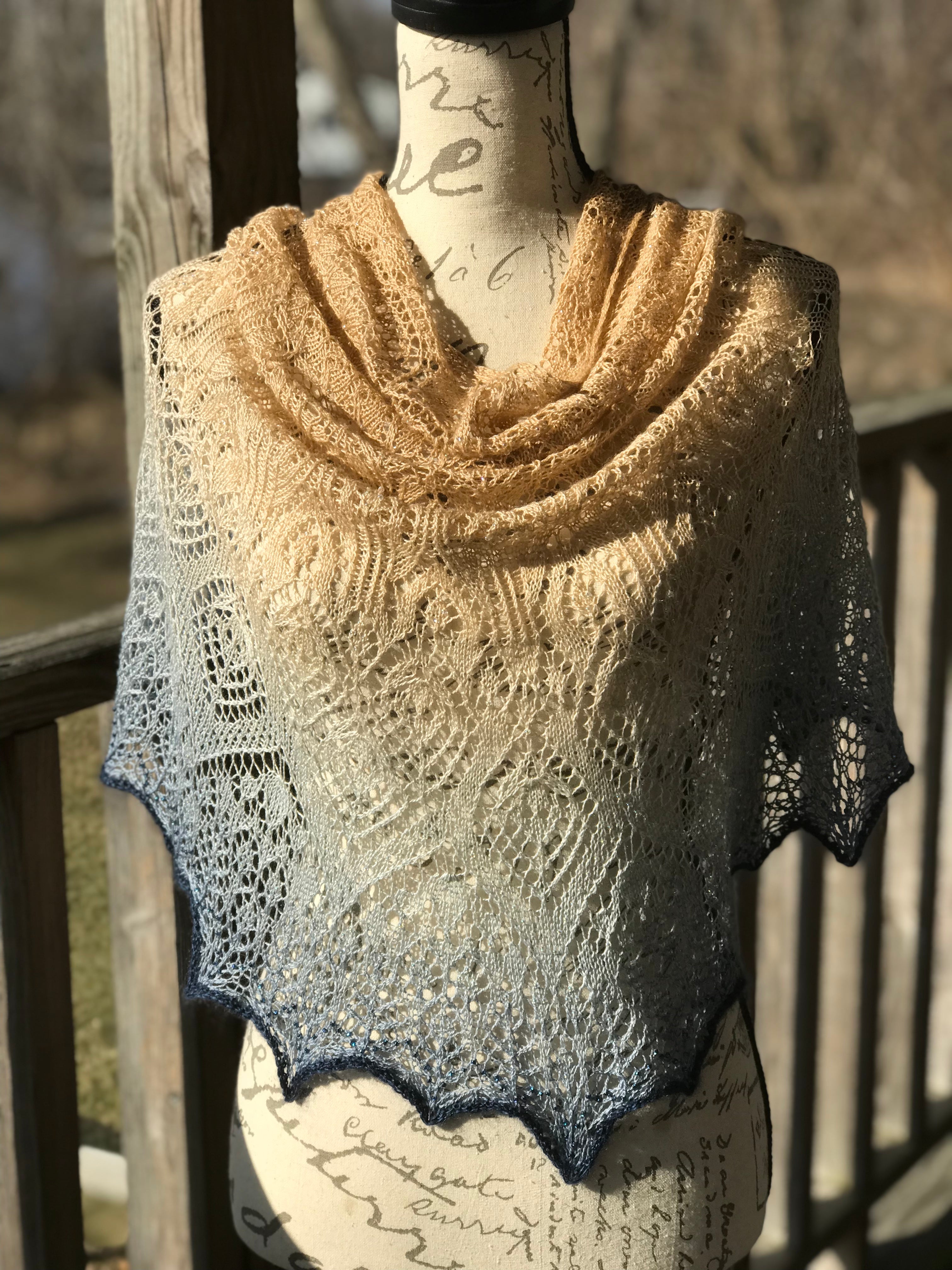 Beach Daydreams Shawl Knitting Pattern